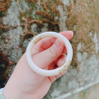 VÒNG TAY XƯƠNG MỸ NGHỆ BỌC BẠC XI VÀNG 24 KARA - THẮNG GIANG