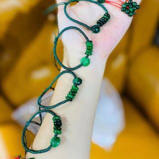 VÒNG TAY TÚI TIỀN TẾT NGŨ ĐIẾU NGỌC CẨM THẠCH SƠN THỦY THIÊN NHIÊN - THẮNG GIANG
