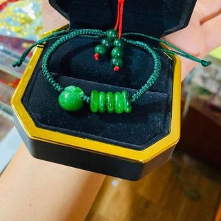 VÒNG TAY TÚI TIỀN TẾT NGŨ ĐIẾU NGỌC CẨM THẠCH SƠN THỦY THIÊN NHIÊN - THẮNG GIANG