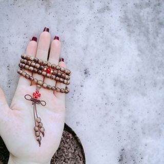 VÒNG TAY TRẦM HƯƠNG TỐC PHỐI CỎ BỐN LÁ CHARM TĨNH ĐIỆN - THẮNG GIANG