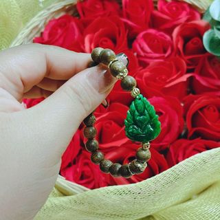 VÒNG TAY TRẦM HƯƠNG TỐC PHỐI HỒ LY CHÚA NGỌC CẨM THẠCH SƠN THỦY THIÊN NHIÊN - THẮNG GIANG