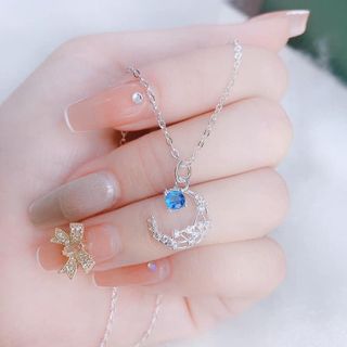DÂY CHUYỀN MẶT TRĂNG ÔM SAO BẠC TA CAO CẤP - THẮNG GIANG