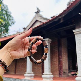VÒNG TAY TRẦM HƯƠNG SÁNH ĐỐT TRÚC THIÊN NHIÊN 14 LY - THẮNG GIANG