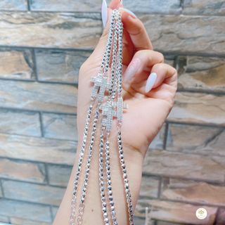 LẮC TAY THÁNH GIÁ ĐÍNH ĐÁ BẠC TA CAO CẤP CÓ THẺ HÓA ĐƠN - THẮNG GIANG