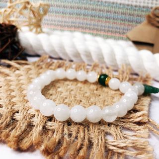 VÒNG TAY THẠCH ANH PHỐI SEN NGỌC BÍCH THIÊN NHIÊN - THẮNG GIANG