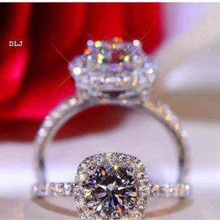 NHẪN MẶT VUÔNG XI BẠCH KIM GẮN KIM CƯƠNG MOISSANITE TẶNG KÈM KIỂM ĐỊNH QUỐC TẾ - THẮNG GIANG