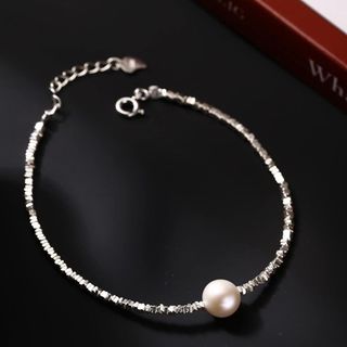 VÒNG TAY TRENDY BẠC TA GẮN NGỌC TRAI NUÔI CÓ THẺ HÓA ĐƠN - THẮNG GIANG