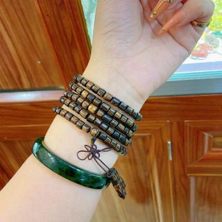 VÒNG TAY LU THỐNG TRẦM HƯƠNG SÁNH CHÌM TỰ NHIÊN - THẮNG GIANG