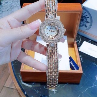 ĐỒNG HỒ NỮ THỜI TRANG CHOPA MẶT VIỀN 3 VÒNG HỘT SIZE 35mm 1