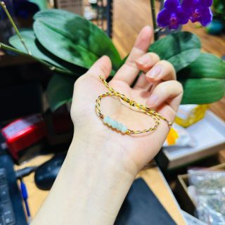 VÒNG TAY NGŨ ĐIẾU NGỌC CẨM THẠCH THIÊN NHIÊN 6 LY - THẮNG GIANG