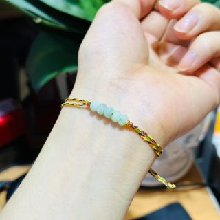 VÒNG TAY NGŨ ĐIẾU NGỌC CẨM THẠCH THIÊN NHIÊN 6 LY - THẮNG GIANG