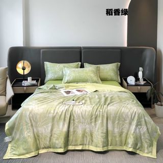 Bộ Set Bộ Chăn ga LỤA THÁI CHĂN HÈ, Phi Lụa, Cotton Lụa Hàng Nhập Khẩu Mát Lạnh - KiMi Decor