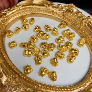 CHARM MÈO THẦN TÀI VÀNG TA 24 KARA CÓ THẺ HÓA ĐƠN - THẮNG GIANG