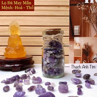 LỌ THẠCH ANH ĐA SẮC THIÊN NHIÊN 100ML - THẮNG GIANG