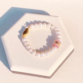 VÒNG TAY NGỌC TRAI NUÔI NƯỚC NGỌT THIÊN NHIÊN PHỐI LU THỐNG - THẮNG GIANG