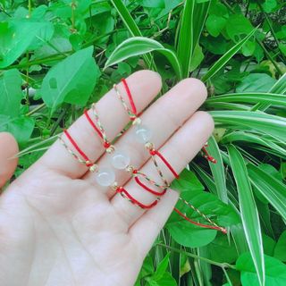 VÒNG TAY CHỈ NGŨ SẮC MAY MẮN TẾT HẠT NGỘC TRẮNG ĐƯỢC GIA HỘ TRÌ TRÚ - THẮNG GIANG
