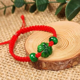VÒNG TAY CỎ BỐN LÁ NGỌC CẨM THẠCH THIÊN NHIÊN TẾT SONG ĐIẾU - THẮNG GIANG