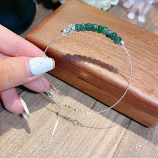 VÒNG TAY NGỌC LAM BẠC TA THIÊN NHIÊN CÓ THẺ HÓA ĐƠN - THẮNG GIANG