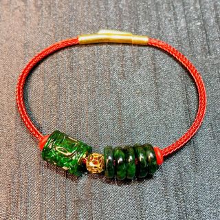 VÒNG TAY LU THỐNG TRẠM KHẮC NGŨ ĐIẾU NGỌC CẨM THẠCH SƠN THỦY THIÊN NHIÊN VIP - THẮNG GIANG