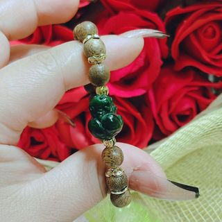 VÒNG TAY TRẦM HƯƠNG TỐC PHỐI TÌ HƯU NGỌC CẨM THẠCH SƠN THỦY THIÊN NHIÊN VIP - THẮNG GIANG