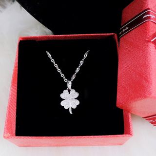 DÂY CHUYỀN CỎ BỐN LÁ BẠC TA CAO CẤP HÀNG DÀY DẶN - THẮNG GIANG