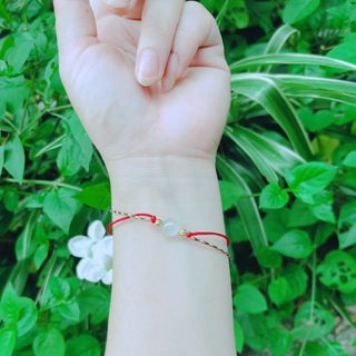 VÒNG TAY CHỈ NGŨ SẮC MAY MẮN TẾT HẠT NGỘC TRẮNG ĐƯỢC GIA HỘ TRÌ TRÚ - THẮNG GIANG