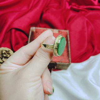 NHẪN CẨM THẠCH MẶT TRÒN - THẮNG GIANG