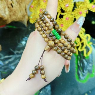 VÒNG TAY TRẦM HƯƠNG TỐC PHỐI NGŨ ĐIẾU CẨM THẠCH MINI THIÊN NHIÊN - THẮNG GIANG