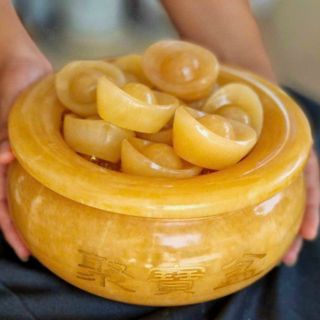 BÁT TỤ BẢO ĐÁ NGỌC HOÀNG LONG THIÊN NHIÊN SIZE 20CM - THẮNG GIANG