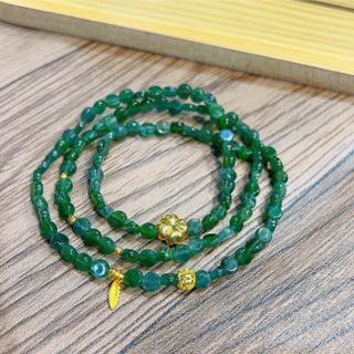 CHUỖI VÒNG TAY NGỌC LAM DẸT THIÊN NHIÊN PHỐI CHARM - THẮNG GIANG giá sỉ