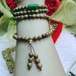 VÒNG TAY NAM TRẦM HƯƠNG TỐC PHỐI LU THỐNG NGỌC CẨM THẠCH THIÊN NHIÊN - THẮNG GIANG