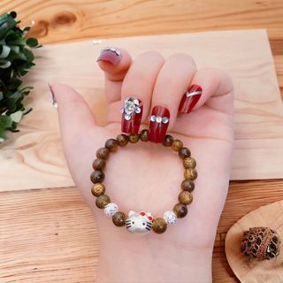 VÒNG TAY VÒNG TAY TRẦM HƯƠNG TỐC THIÊN NHIÊN PHỐI KITTY - THẮNG GIANG