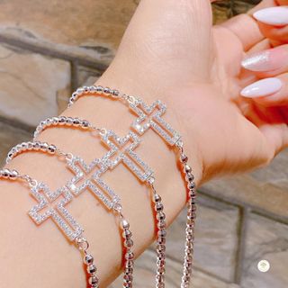 LẮC TAY BI THÁNH GIÁ RỖNG BẠC TA CAO CẤP CÓ THẺ HÓA ĐƠN - THẮNG GIANG