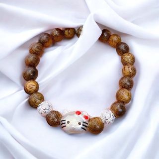 VÒNG TAY VÒNG TAY TRẦM HƯƠNG TỐC THIÊN NHIÊN PHỐI KITTY - THẮNG GIANG