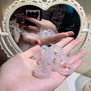 NHẪN ĐÁ CHALCEDONY TRẮNG THIÊN NHIÊN - THẮNG GIANG