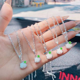 VÒNG CỔ KITTY SƠN TĨNH ĐIỆN BẠC TA CAO CẤP CHO BÉ - THẮNG GIANG