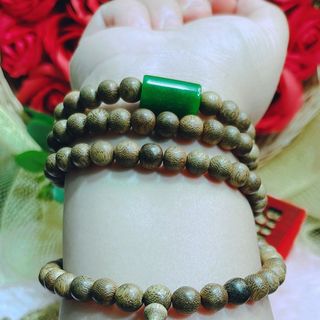 VÒNG TAY NAM TRẦM HƯƠNG TỐC PHỐI LU THỐNG NGỌC CẨM THẠCH THIÊN NHIÊN - THẮNG GIANG