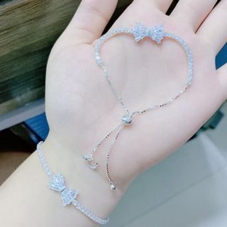 LẮC TAY NƠ BẠC ITALY NHẬP KHẨU CÓ THẺ HÓA ĐƠN - THẮNG GIANG