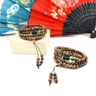 VÒNG TAY TRẦM HƯƠNG TỐC PHỐI LU THỐNG NGỌC CẨM THẠCH SƠN THỦY THIÊN NHIÊN - THẮNG GIANG