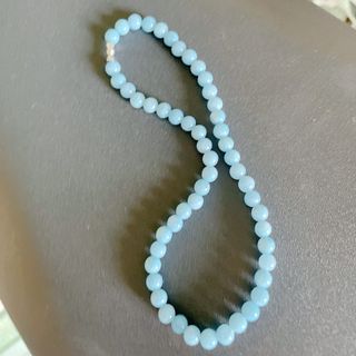 DÂY CHUYỀN ĐÁ THẠCH ANH MÀU AQUAMARINE 8 LY - THẮNG GIANG