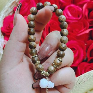 VÒNG TAY TRẦM HƯƠNG TỐC PHỐI HỒ LÔ NGỌC CẨM THẠCH THIÊN NHIÊN TUÝP A - THẮNG GIANG
