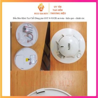 Đầu báo khói,cảm biến khói dùng pin tại chỗ GST S-9102R, độ nhạy cao ,chuông cảnh báo lớn