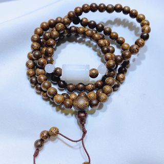 VÒNG TAY TRẦM HƯƠNG TỐC PHỐI LU THỐNG NGỌC CẨM THẠCH THIÊN NHIÊN - THẮNG GIANG