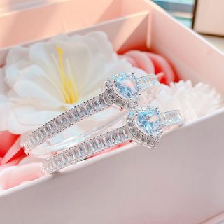 LẮC TAY TIM BẠC TA ĐÍNH FULL ĐÁ HÀNG DÀY DẶN CÓ THẺ HÓA ĐƠN - THẮNG GIANG