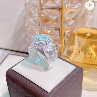 NHẪN NAM HÌNH ĐẠI BÀNG BẠC TA CAO CẤP - CÓ THẺ HÓA ĐƠN - THẮNG GIANG