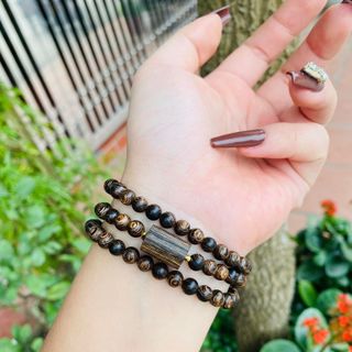 VÒNG TAY TRẦM HƯƠNG SÁNH CHÌM PHỐI LU THỐNG HÀNG THIÊN NHIÊN - THẮNG GIANG