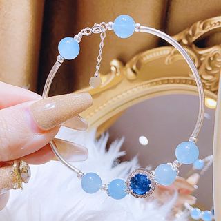 VÒNG TAY ĐÁ PHONG THỦY PHỐI CHARM BẠC TA CAO CẤP - THẮNG GIANG