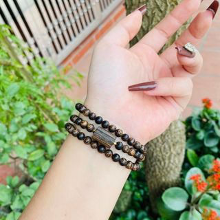 VÒNG TAY TRẦM HƯƠNG SÁNH CHÌM PHỐI LU THỐNG HÀNG THIÊN NHIÊN - THẮNG GIANG