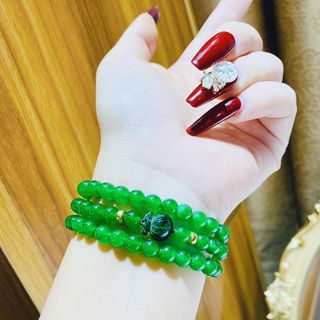 VÒNG TAY TÚI TIỀN THẠCH ANH XANH - THẮNG GIANG