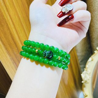 VÒNG TAY TÚI TIỀN THẠCH ANH XANH - THẮNG GIANG